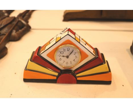 Brian wood collection, triangular ceramic clock