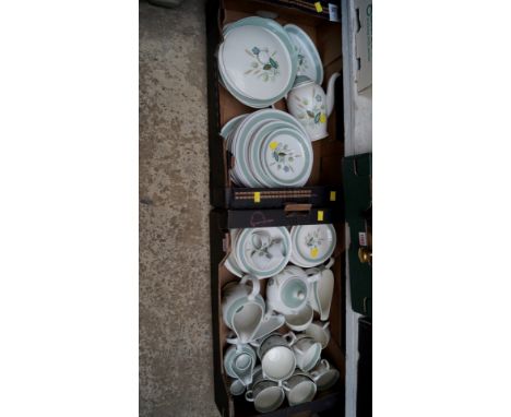A Woods ware 'Clovelly' pattern part tea and dinner service. 