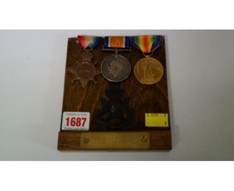 Medals: a World War I trio, to: 2287 Lieut. H.G. Hopper, 12-Lond.R., comprising: 1914-15 star, war medal and victory medal; w