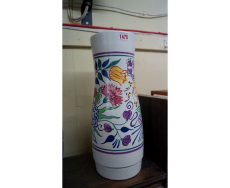 A large Poole pottery vase, 40.5cm high.   Condition Report:  Star crack to base. 