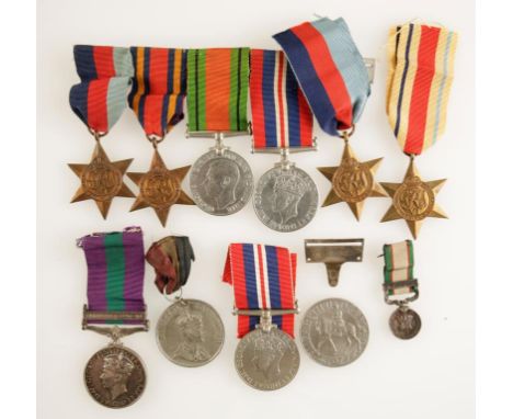 A SECOND WORLD WAR GROUP OF MEDALS, General Service medal, with Palestine 1945-48 clasp, impressed (6979804 FUS. F.J. MCPHERS