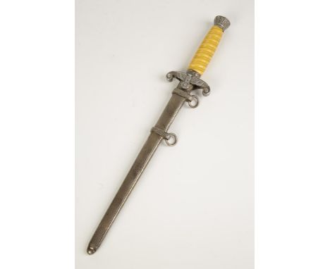 A SECOND WORLD WAR NAZI OFFICERS DAGGER, by E & F Horster Solingen, with scabbard, overall 39cm.