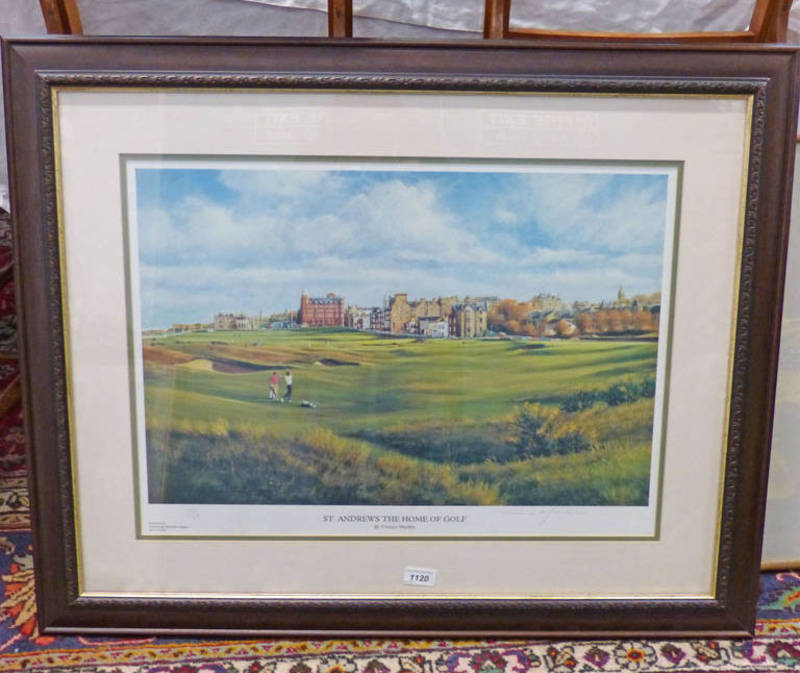 FRAMED LIMITED EDITION PRINTS ST ANDREWS THE HOME OF GOLF SIGNED IN