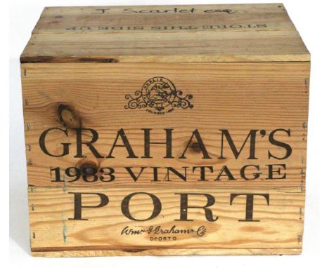 Graham 1983, vintage port, owc (twelve bottles) 