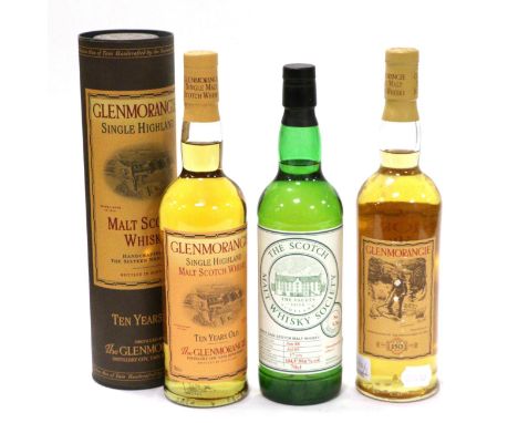 Scotch Malt Whisky Society (SMWS) 9.36 Glen Grant 1988, bottled 2005, 70cl, 59.6%; Glenmorangie 10 Year Old Old Style Label, 
