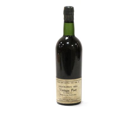 Cockburn 1955, vintage port U: top shoulder
