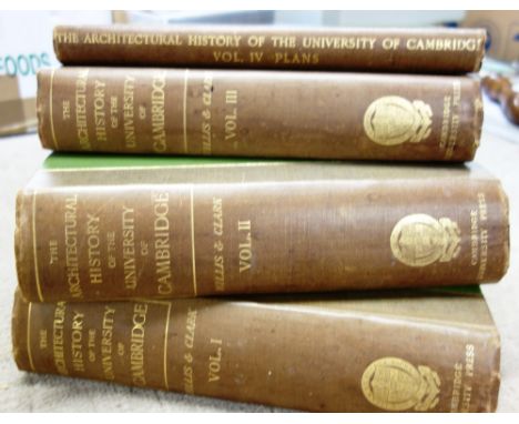 WILLIS (R.)  The Architectural History of the University of Cambridge  . . .  Edited with large additions, and bought up to t