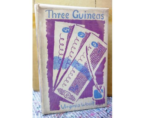 WOOLF (V.)  Three Guineas.  First Edition. d/wrapper. Hogarth Press, 1938.