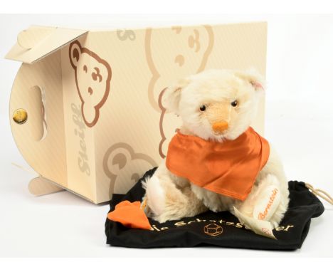 Steiff&nbsp; Amber Treasure Bear, white tag 671982, German Exclusive, 2004, LE 1500, mohair, complete with amber sash and bag