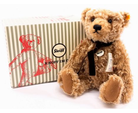 Steiff Original Frederic teddy bear, yellow tag 000478, mohair, chest tag, swing label,&nbsp; within Good Plus box, Excellent