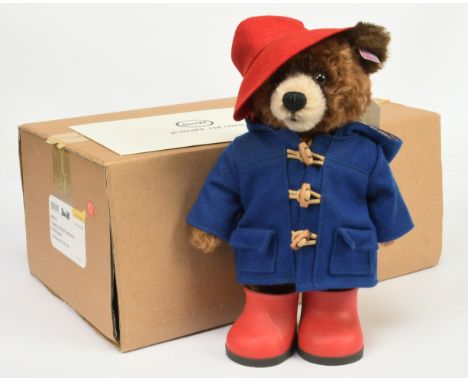 Steiff Paddington Bear: Steiff Collectors, white tag 690310, LE 1138/2000, exclusive to the UK and USA, mohair, with swing la