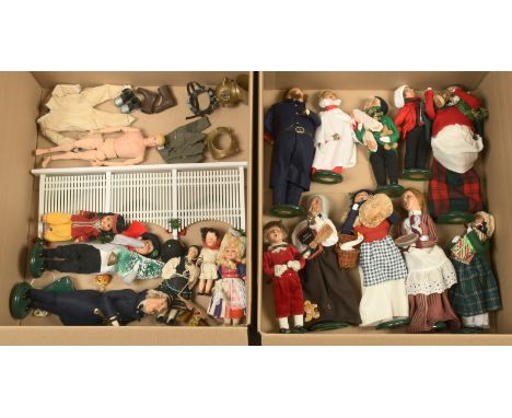 Byers' Choice (USA) The Carolers collection of figurines, average height 13"/33cm; Palitoy vintage Action Man, blonde painted