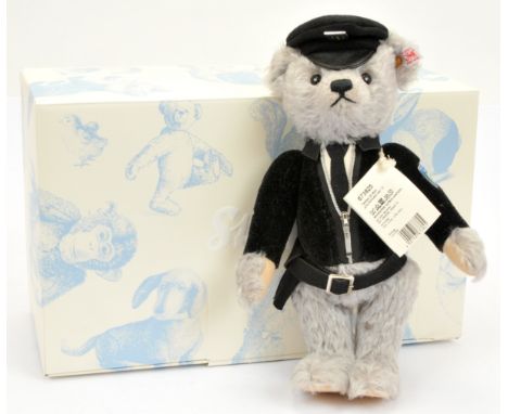 Steiff Isar Munich policeman teddy bear, white tag 673825, LE 750, German special made for the Oberpollinger department store