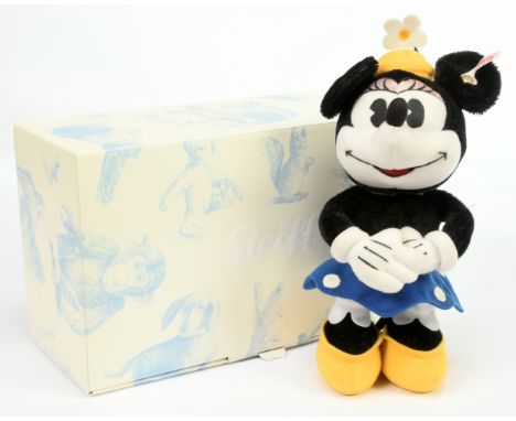 Steiff Minnie Mouse, white tag 354946, LE 2000, 2014, includes swing label (creased), certificate, Excellent, within Excellen
