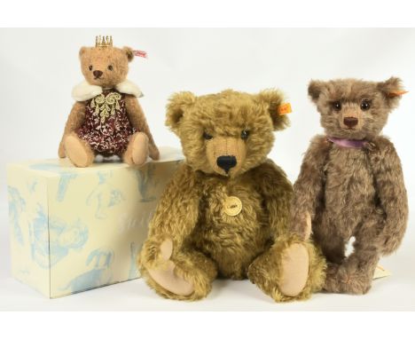 Steiff teddy bears x three: (1`) Steiff Antonia teddy bear of the Royal Court, white tag 034688, LE 1500, mohair, swing label