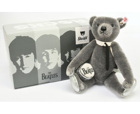 Steiff Rocks! The Beatles teddy bear, white tag 007439, LE 3000, swing label, certificate, within Near Mint to Mint box with 