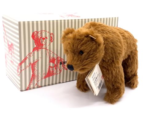 Steiff 1914 Shaggy Bear Replica, white tag 403330, mohair, swing label, within Good Plus box, Excellent Plus, 8"/20cm (high).