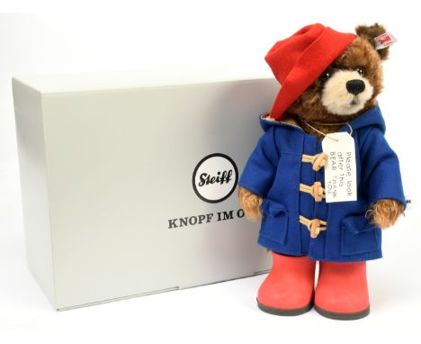 Steiff Paddington Bear, white tag 690310, LE 2000, exclusive to the UK and USA, mohair, swing label certificate; within Excel