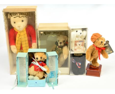 Merrythought collection of limited edition mohair and plush teddy bears, some boxed, includes: Dancing Bear (upon musical box