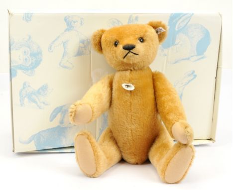 Steiff PGB 35 Replica 1904, white tag 403026, LE 1904, mohair, fully jointed, black claw stitching, chest tag (creased), cert