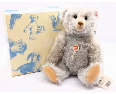 Steiff Ice Teddy Bear, white tag 036842, 2012, LE 1500, mohair, chest tag, swing label, MISSING certificate, within Good Plus