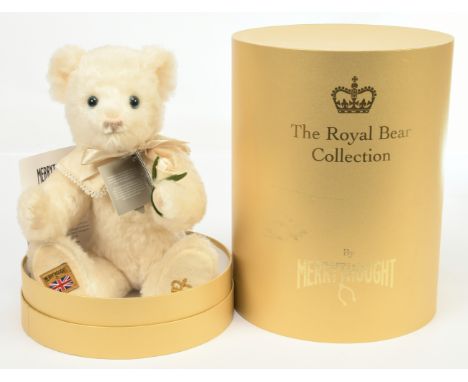 Merrythought Royal Bear Collection Diana, mohair, No. 37, certificate, within Good Plus box (some scuffs to exterior), swing 
