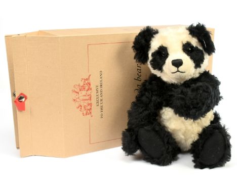 Steiff Panda Bear, 2003, white tag 661013, LE 2000, UK and Ireland Exclusive, mohair, with certificate, Excellent to Excellen