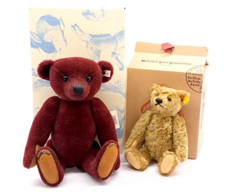 Steiff teddy bear pair including: (1) Louis teddy bear, Club Edition 2012, white tag 421235, production limited to year, alpa