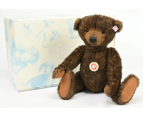 Steiff Toffee Ted teddy bear, white tag 663918, LE 1500, 2011, mohair, chest tag, certificate, within Good box, Excellent, 14