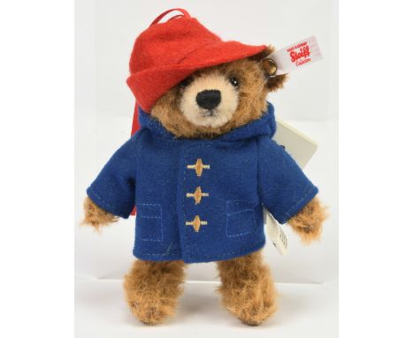 Steiff Paddington Bear Ornament, white tag 690396, LE 4000, 2018, with swing label, missing certificate and box, Good Plus to
