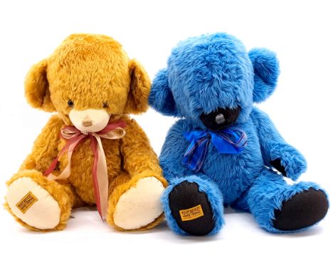 Merrythought large Cheeky Bear pair including: (1) Barley Corn Cheeky Bear, LE 34/250, mohair, swing label certificate, would