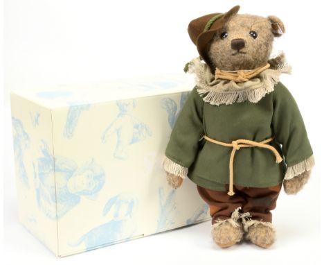 Steiff Wizard of Oz Scarecrow, white tag 682681, LE 1939, mohair, swing labels, certificate, within Excellent box, Near Mint,