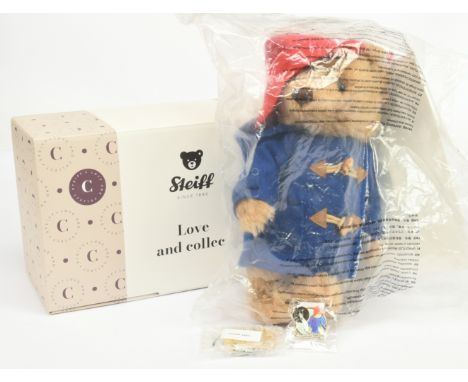 Steiff 60th anniversary Paddington Bear, white tag 690488, LE 3000, mohair, complete with Please Look After This Bear medalli