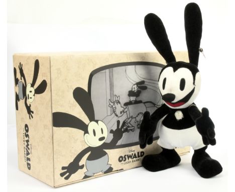 Steiff Disney Oswald D100, white tag 355929, mohair, swing label, certificate, chest tag; within Excellent to Near Mint box o