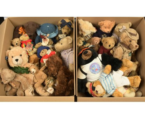 Group of plus teddy bears including: Russ, Gund, TY, Paddington bear plus others; Fair Plus to Good Plus; (Qty). Please note 