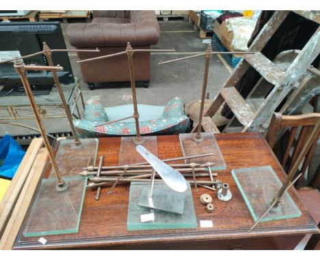 Selection of vintage tie shop display stands 