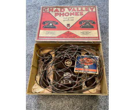 A Boxed Chad Valley phones bakelite toy phones, For home &amp; office use. 