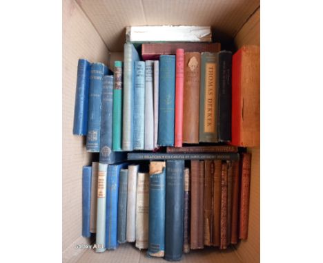 A Collection of 34 Vintage Publications to Include The Poetical Works Of William Blake Oxford and The Diary Of Samuel Pepys, 