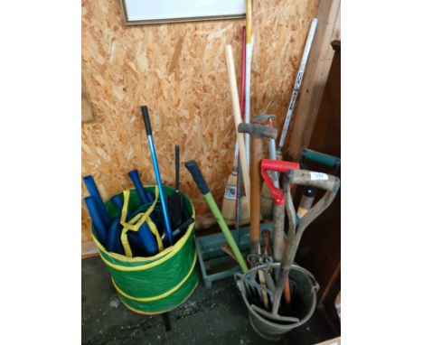 A Large lot of gardening tools etc 