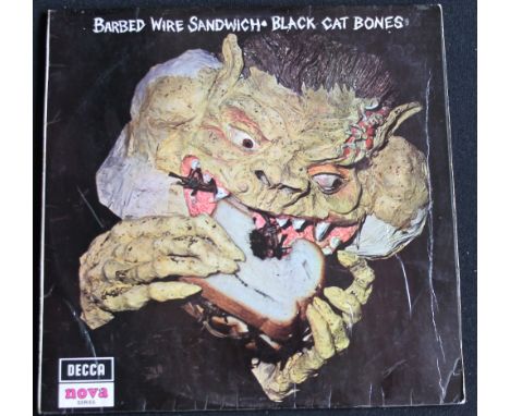 BLACK CAT BONES - BARBED WIRE SANDWICH - A very presentable 1st stereo pressing of the 1970 album released on the Decca nova 