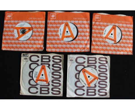 CBS 60s DEMOS - Collection of 5 x Pop/Psych 7" singles. Titles are The Peanut Butter Conspiracy - It's A Happening Thing (298