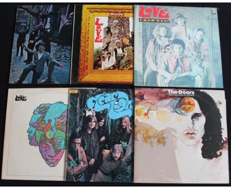 ELEKTRA - Great bundle of 6 x original title LP's. Albums are Love - Da Capo (Stereo EKS-74005 red label black text - Ex/VG+)