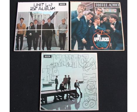 60s/DECCA - Collection of 3 x original title scarce LP's. Titles are The AppleJacks - S/T (original mono Decca unboxed ffrr -