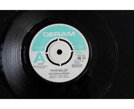 THE HUMAN INSTINCT - A very scarce demonstration single of Renaissance Fair issued on Deram (DM 177). The record is in Ex con