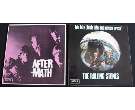 ROLLING STONES - Two fantastic condition original title LP's. Titles are After-Math (rare stereo export pressing SKL 4786 w/ 