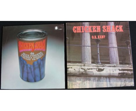 CHICKEN SHACK - Great bundle of 2 x 1st stereo Blue Horizon pressing LP's. Titles are Forty Blue Fingers, Freshly Packed And 