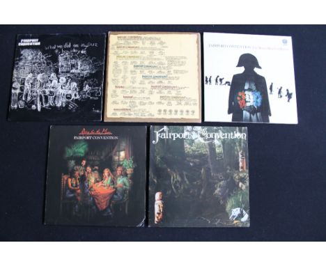 FAIRPORT CONVENTION - Collection of 5 x original LP's. Titles are What We Did On Our Holidays (rare original Island orange/bl