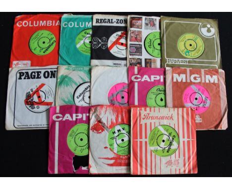 60s DEMOS - Great collection of 13 x 7" demonstration singles on labels such as Columbia, Regal Zonophone, Capitol, Harvest a