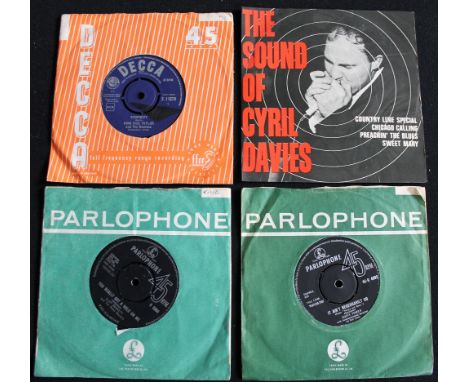 R&B/BEAT - Great bundle of 3 x hard to find 7" singles and 1 x 7" EP. Titles are The Sound Of Cyril Davies (NEP 44025 - Ex+/E