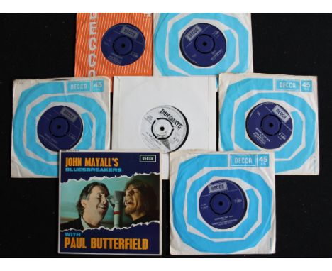 JOHN MAYALL/BLUESBREAKERS - Nice bundle of 6 x 7" singles and 1 x 7" EP. Titles are …With Paul Butterfield (DFE-R 8673 - Ex/E